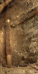 roof drain excavated