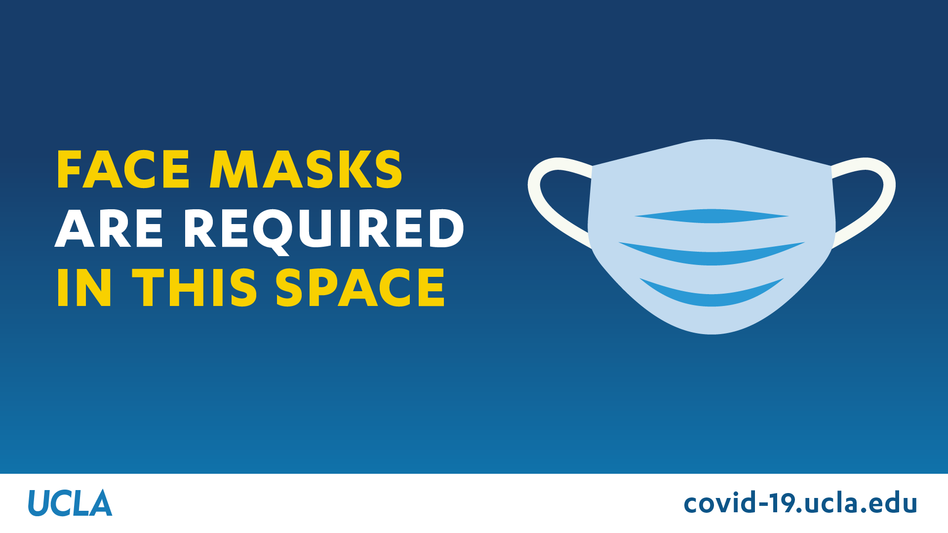 face masks are required in this space