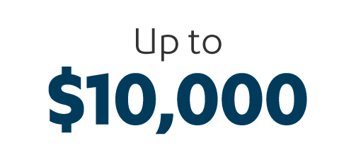 Up to $10,000 rebate