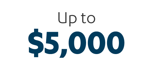 Up to $5,000 rebate