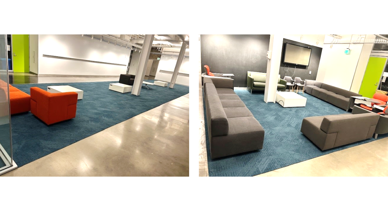 geffen academy lobby new carpet